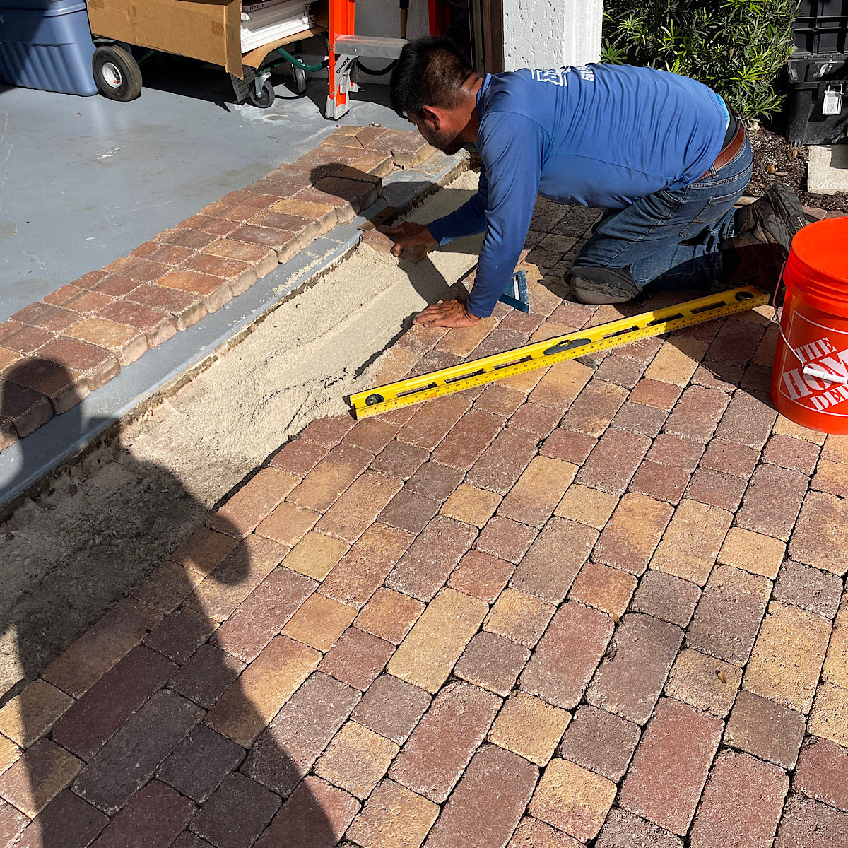 Paver Repair, Leveling, Reinstallation, Sanding, and Sealing